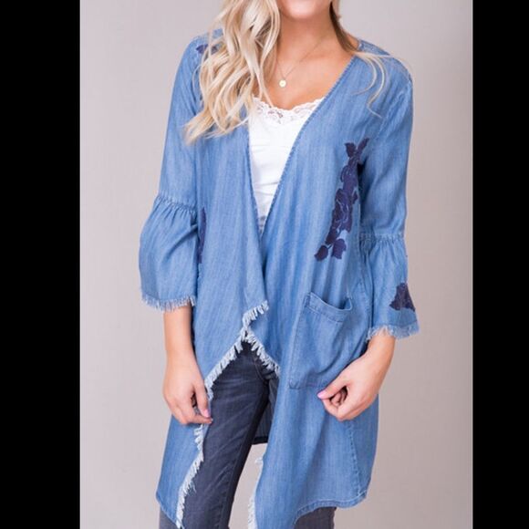 NWT Billy T Rose Embroidered Jacket - Picture 1 of 13
